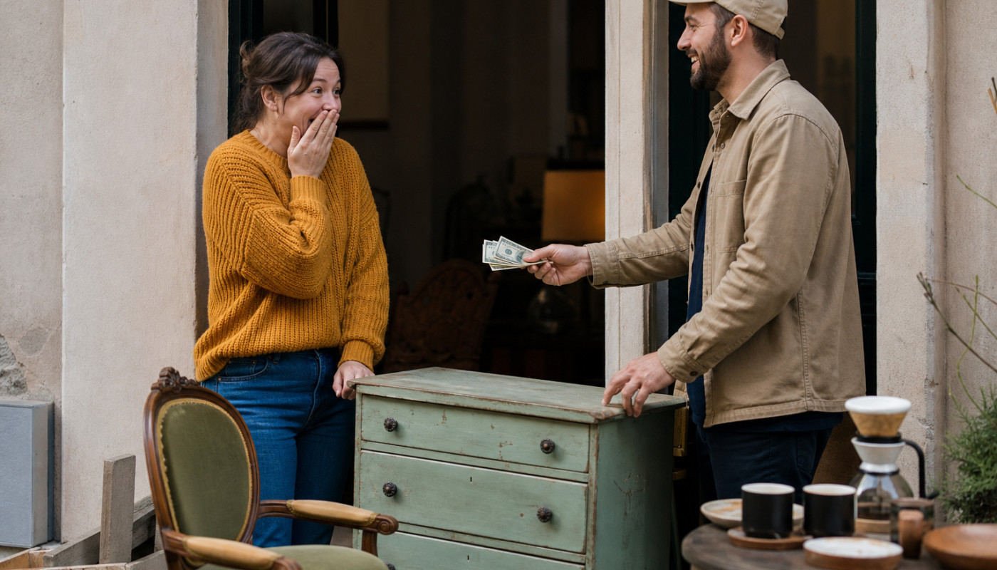 Rachat surprise : quand vos vieux meubles valent plus qu’un café gourmet